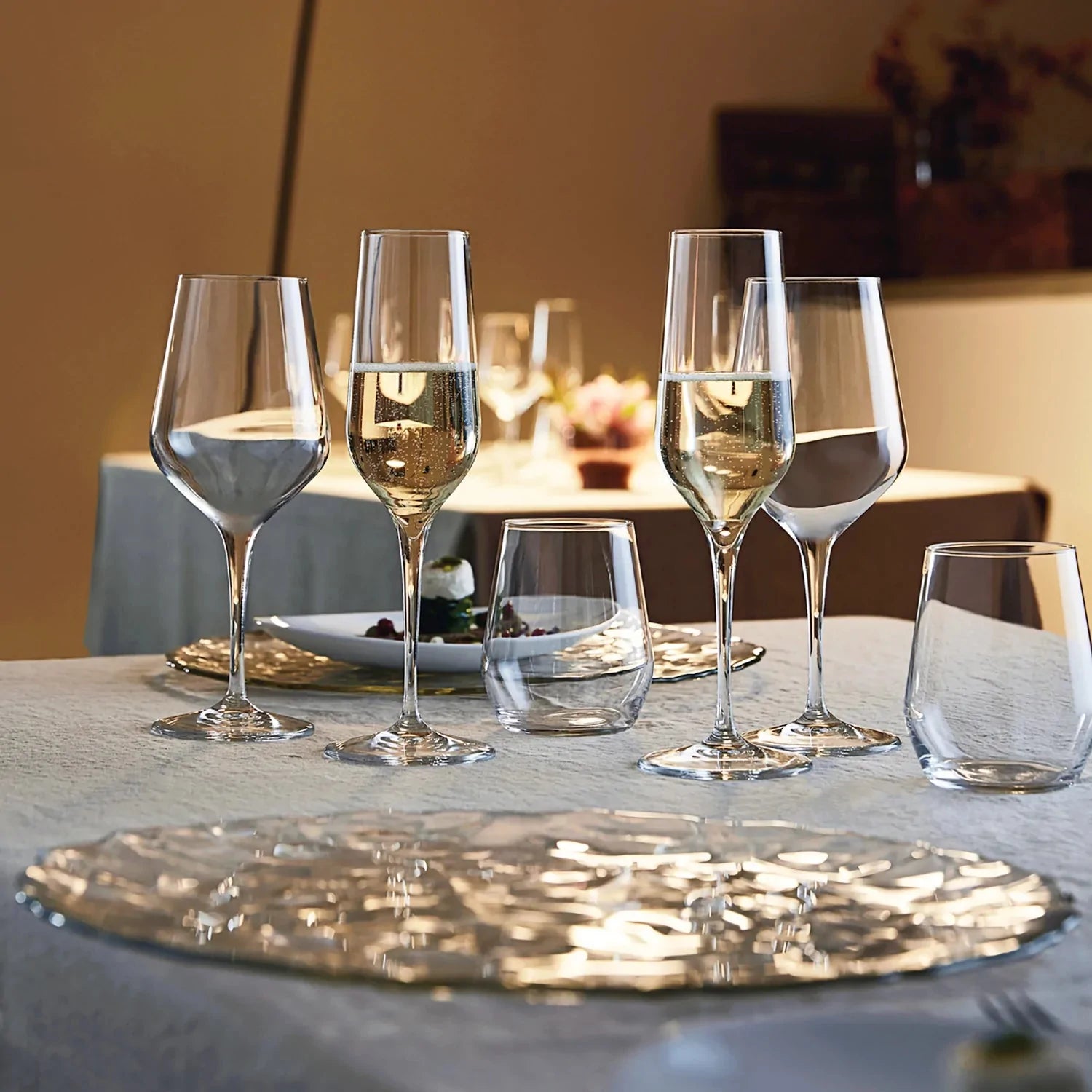 Bormioli Rocco - 7.75oz Electra Champagne Flutes Set of 6 - 4501923436