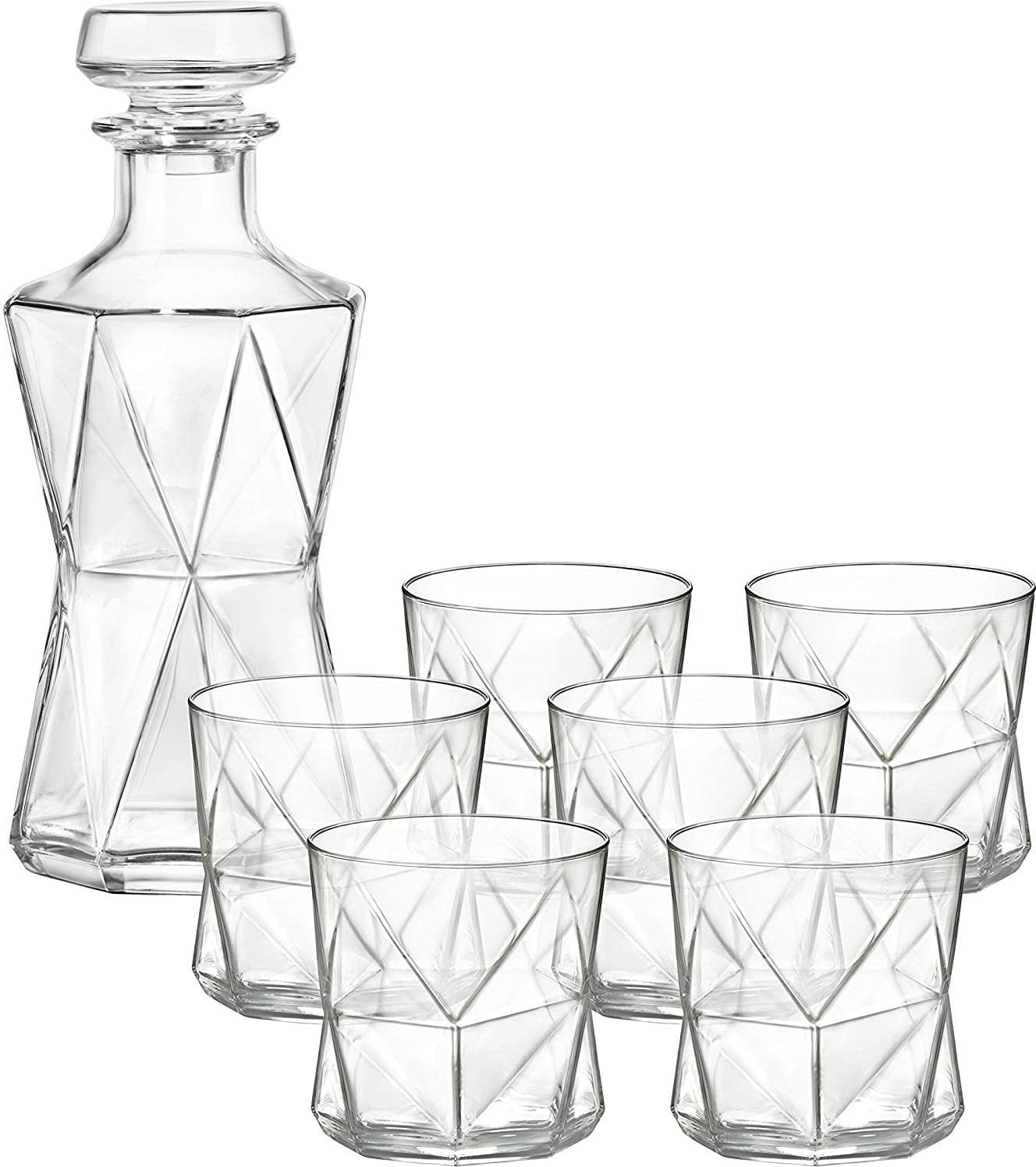 Bormioli Rocco - Cassiopea Whisky 7 Piece Set - 450234525