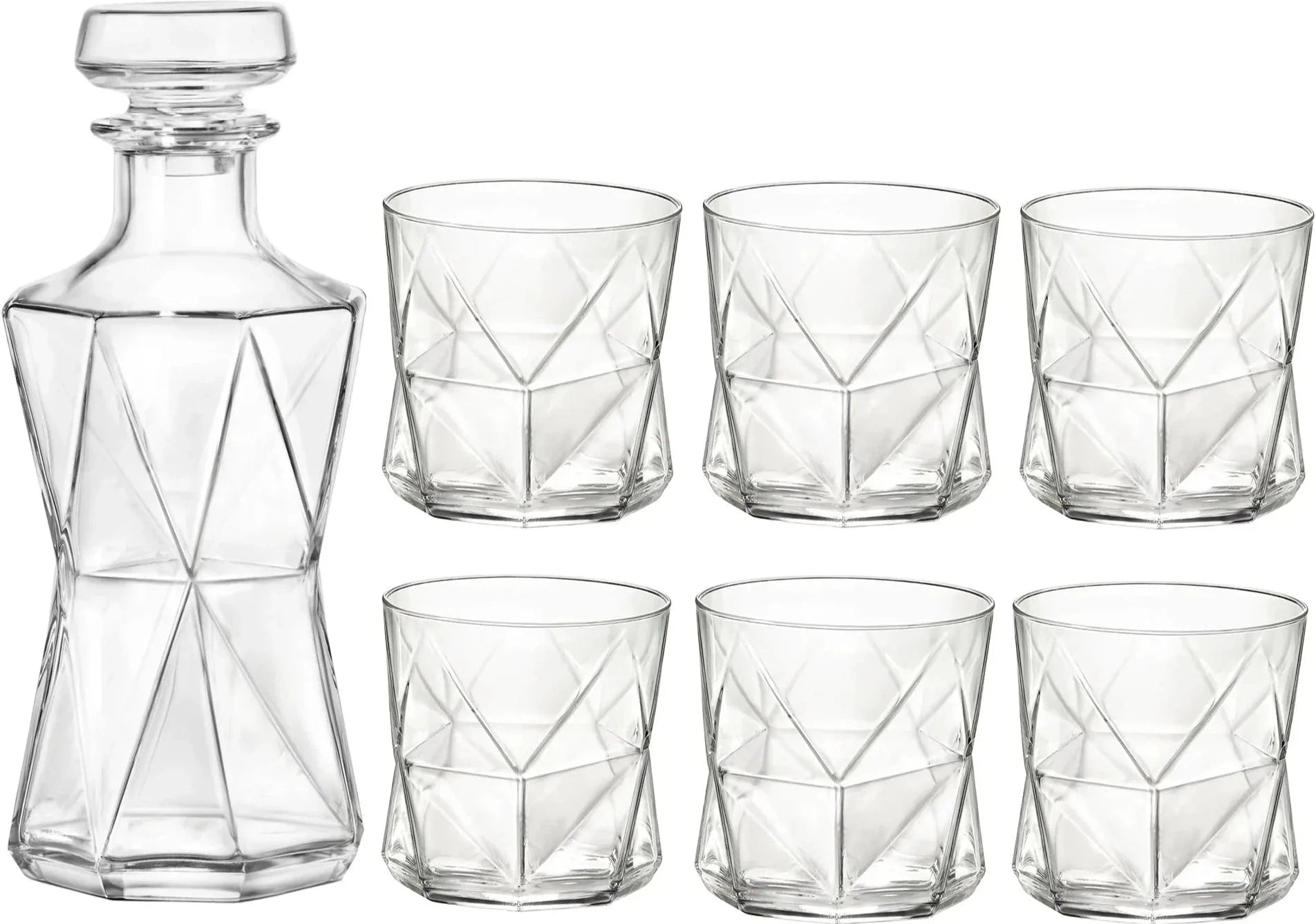 Bormioli Rocco - Cassiopea Whisky 7 Piece Set - 450234525