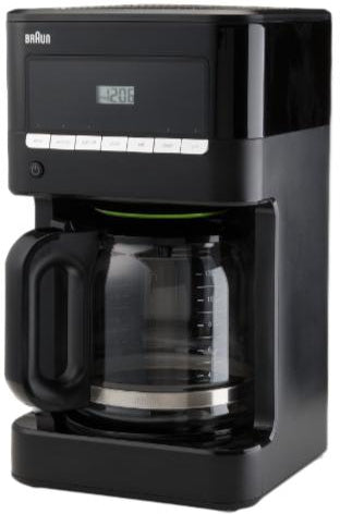 Braun - 12 Cup BrewSense Digital Drip Coffee Maker Black - KF7000BK