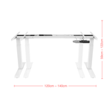 Folding frame TEKDESK 2.0 electric standing desk affordable deskstand height adjustable sit stand desk south africa assembly