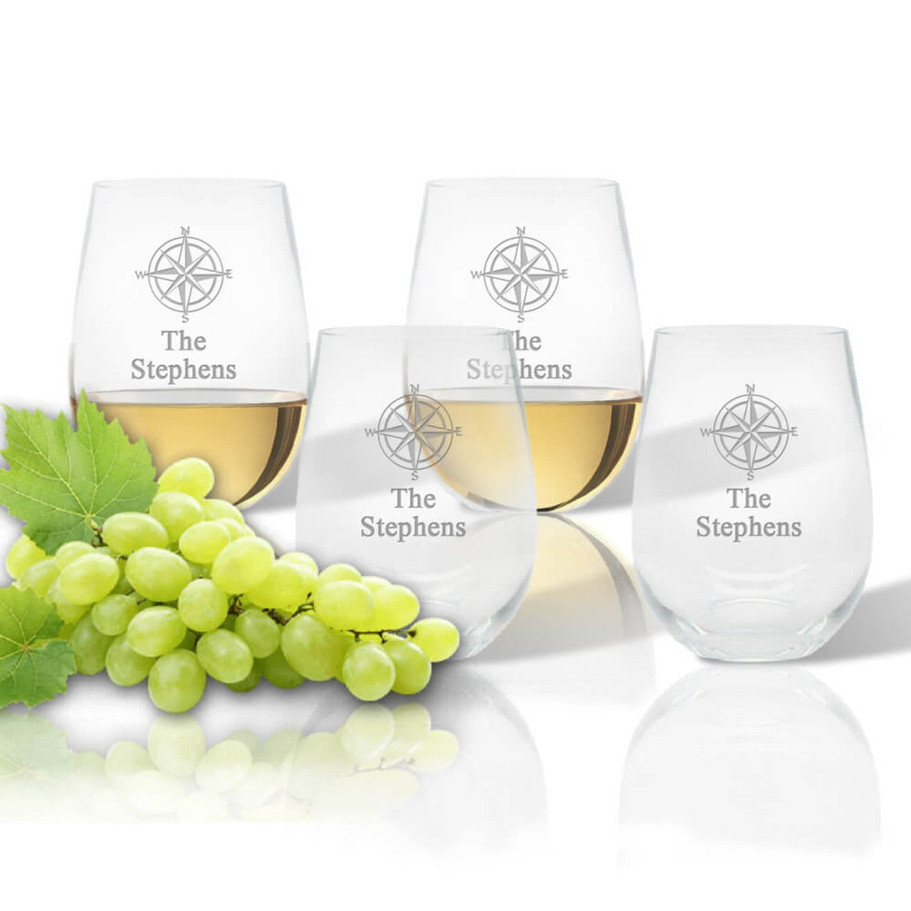 Handcrafted Stemless Wine Glasses, Drinking/Dining Glasses & Wine Glasses