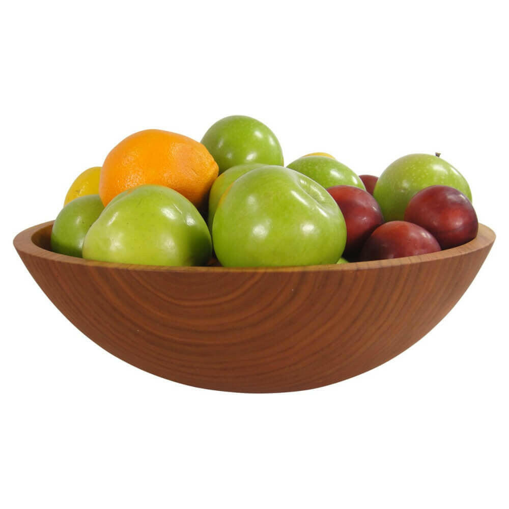 12 inch Cherry Chopping Bowl Set with Bee's Oil Finish