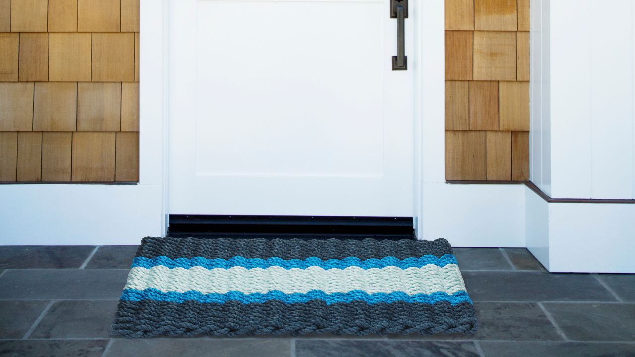 Front Door Mat, Absorbent Long Door Entry Mats, Doormats Indoor/Outdoor  Entrance Rugs, Sea Beach Recliner Summer Seaside Scene Ocean Island Doormat  