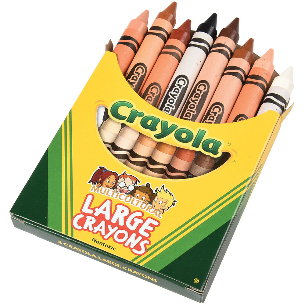 Crayola 8 ct. Large Crayons, Multicultural Colors
