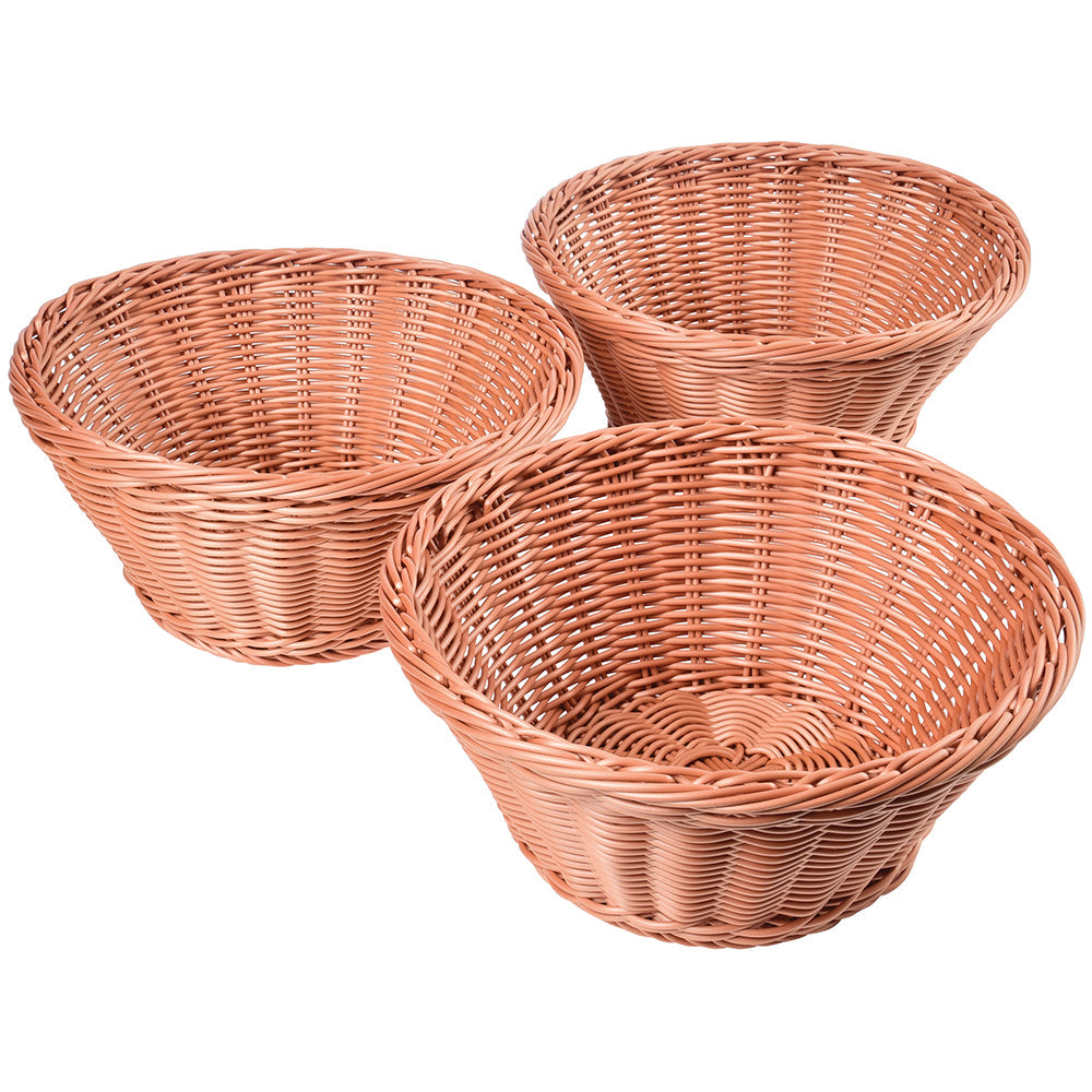 Constructive Playthings Small Square Plastic Woven Baskets (Set of 6)