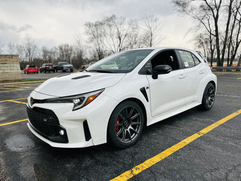 GR Corolla With Apex Wheels Stock Height