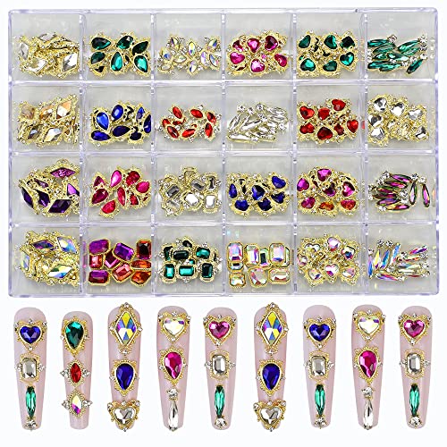 Multi Shape 3D Nail Art Rhinestones Nail Gems (3830 PCS)