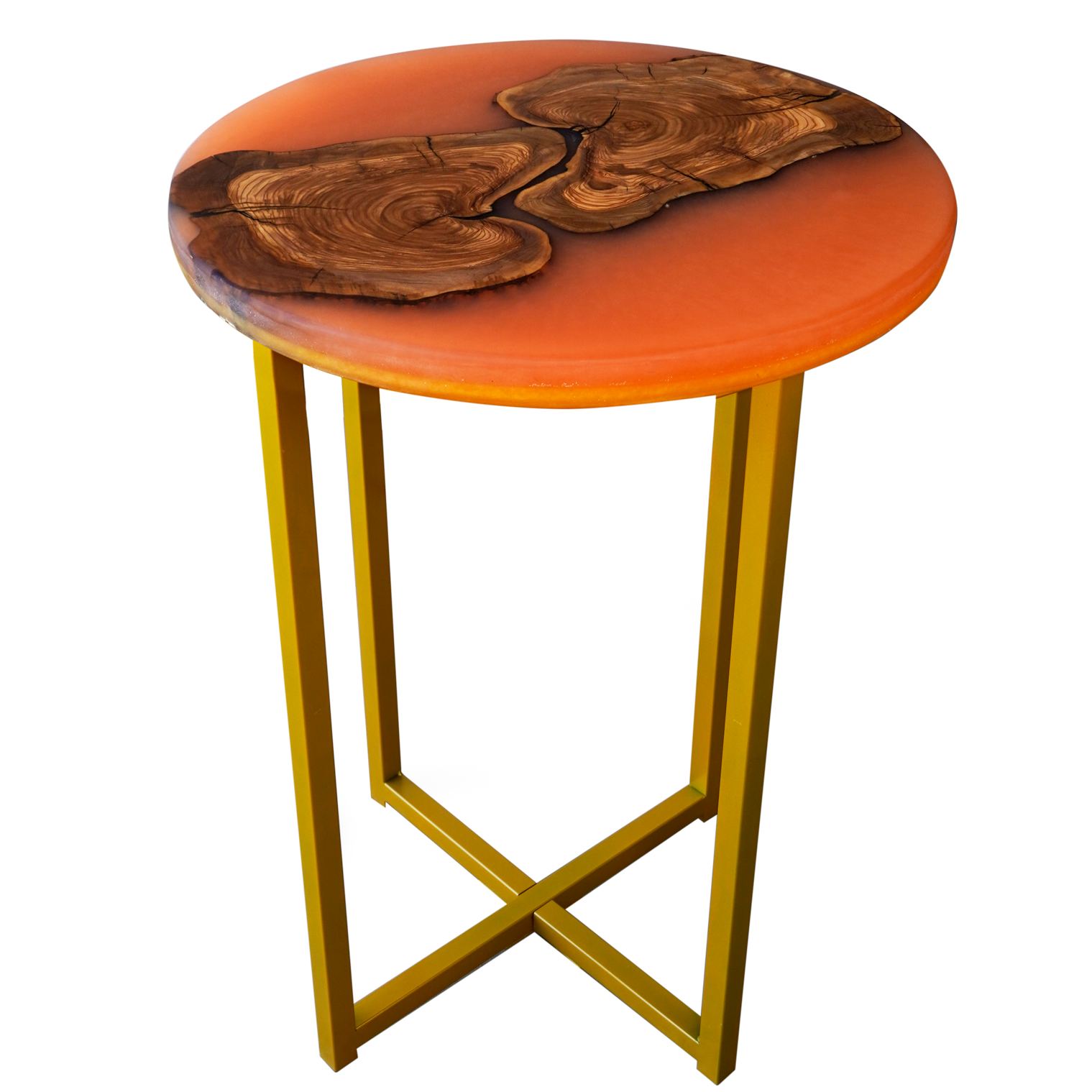 Olive and Resin Side table