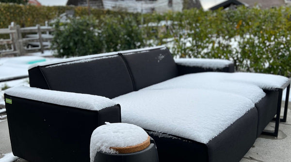 loungeset bubalou met sneeuw, geen hoes nodig