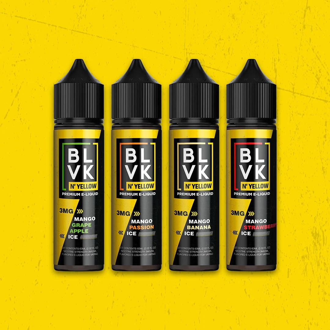 BLVK E-Liquids – Yellow Series -Vapors Choice UAE-1