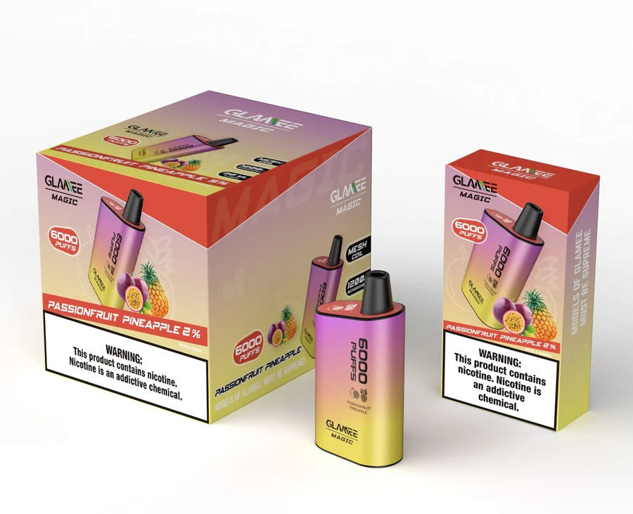 GLAMEE MAGIC 6000 PUFFS (20mg & 50mg) – DISPOSABLE VAPE AJMAN ABU DHABI UAE