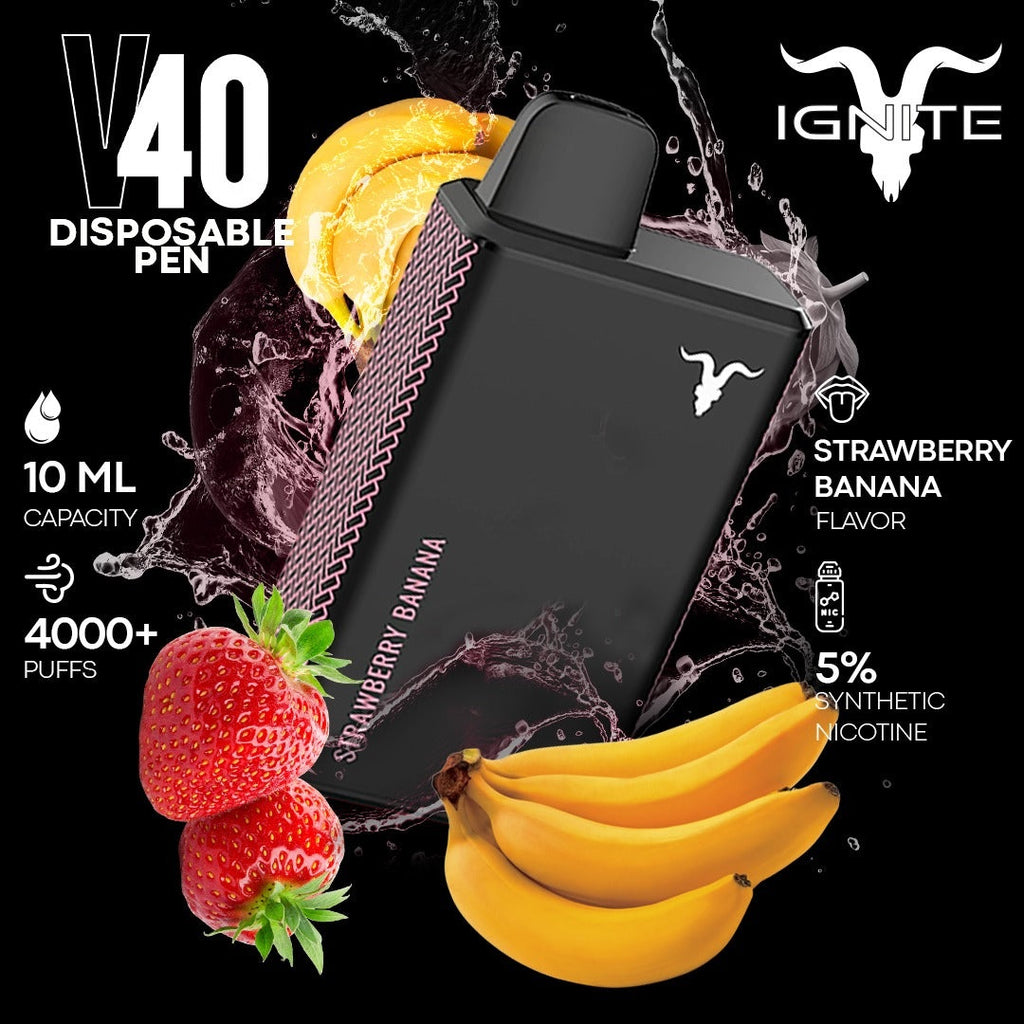 IGNITE – V40 (50mg) 4000+ PUFFS - DISPOSABLE VAPE DUBAI UAE