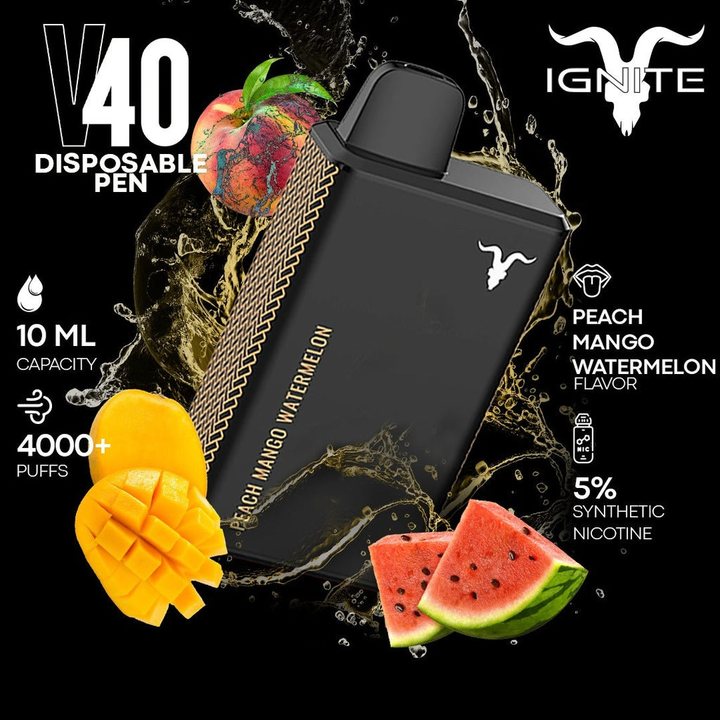 IGNITE – V40 (50mg) 4000+ PUFFS - DISPOSABLE VAPE RAS AL KHAIMAH AJMAN