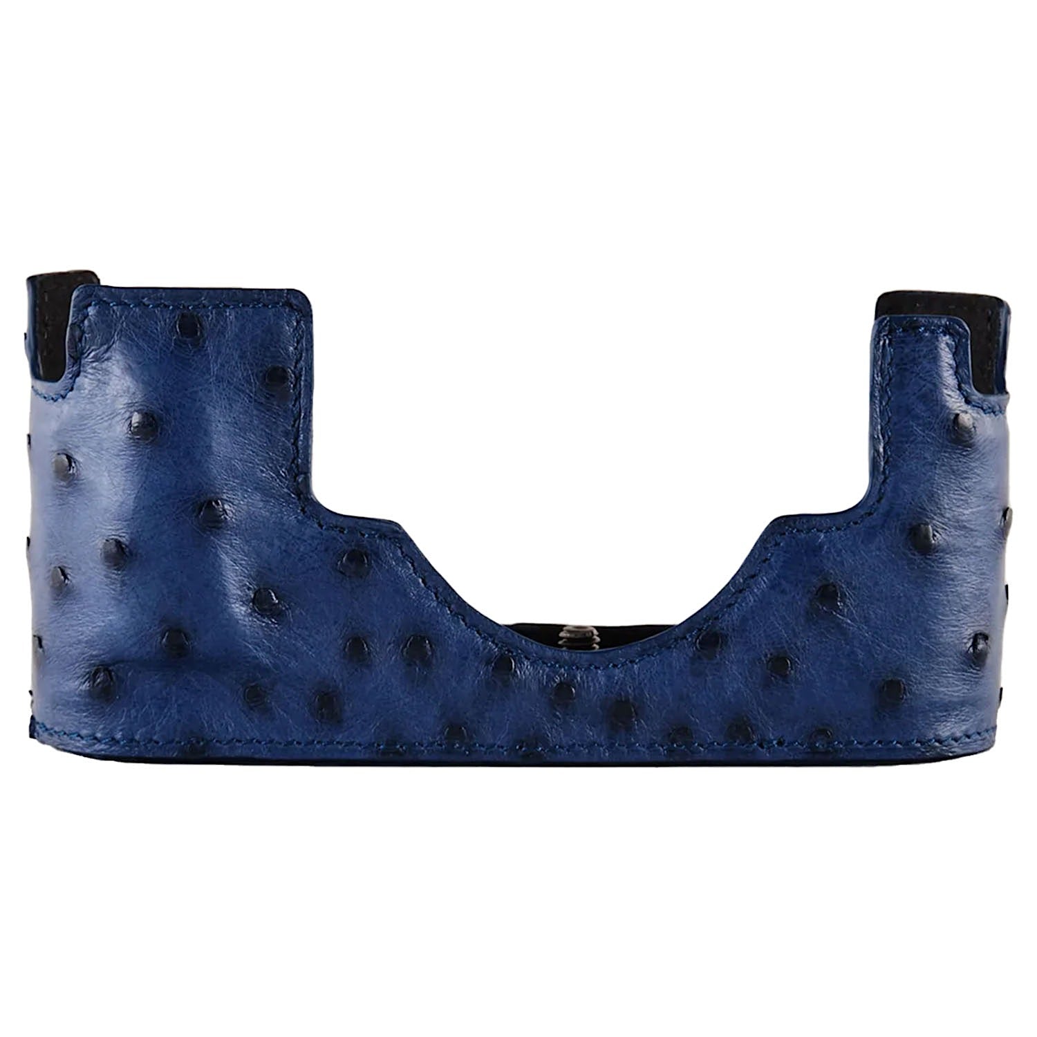 ostrich skin in blue color