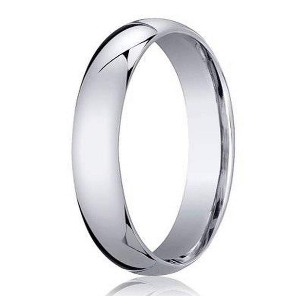 Black Rhodium on Solid 14KW Men's Wedding Band