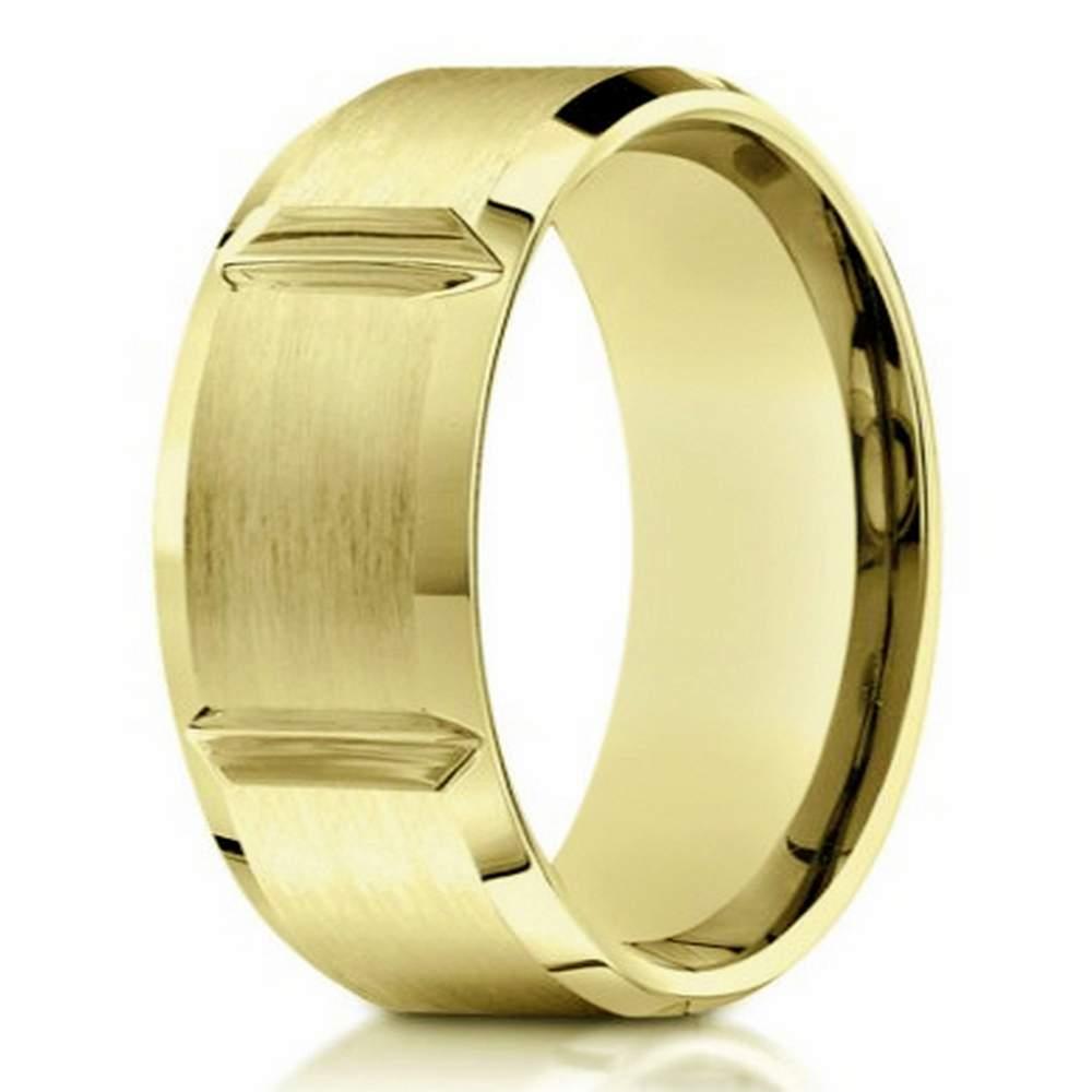 10k black onyx white and yellow gold men's ring in 2023 | Yellow gold mens  rings, Rings for men, Mens ring sizes