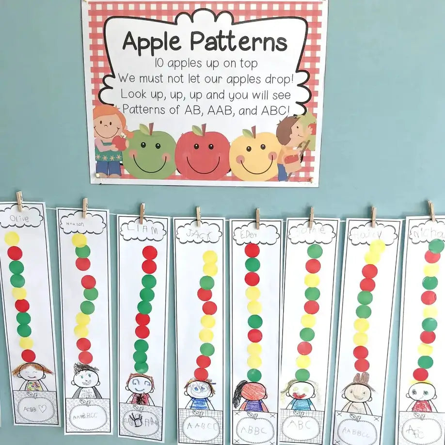 Apples On Top Patterning Activity First Grade