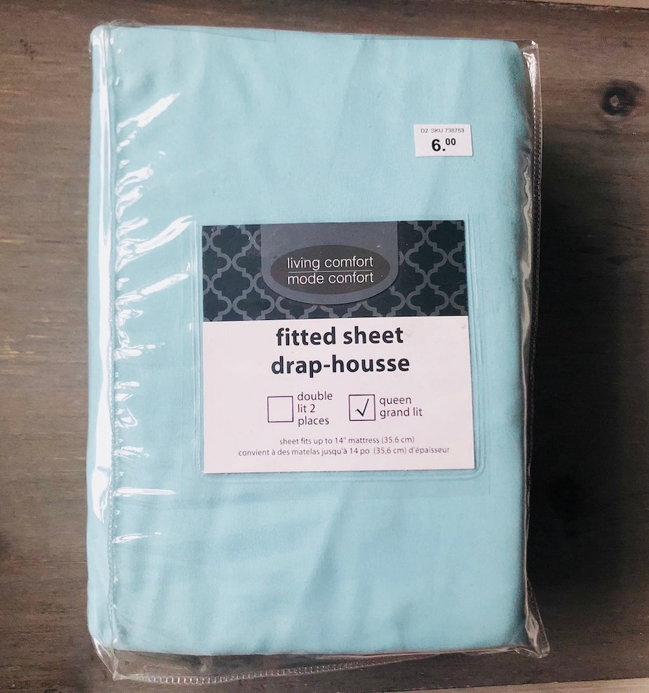 Bed sheets used as fabric for bulletin boards