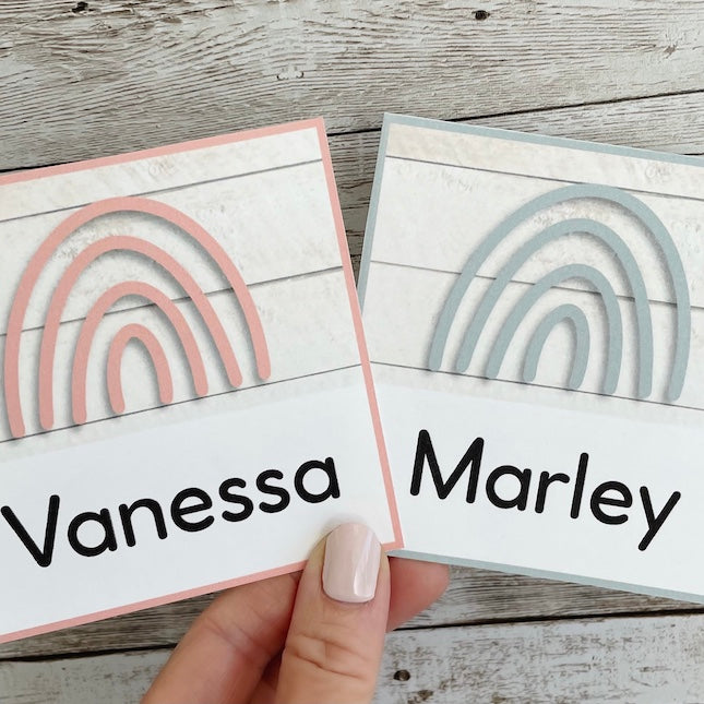 Editable Affirmation Cards as Classroom Name Tags