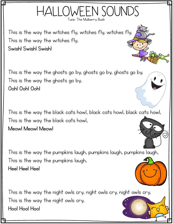 Halloween Sounds Free Poem Download