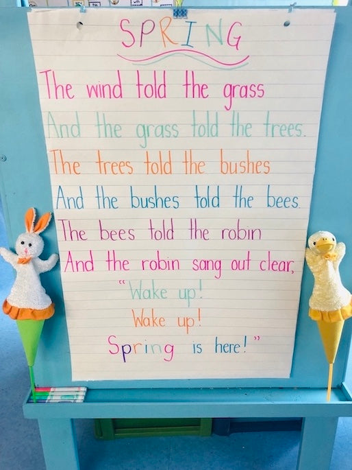 Free Spring Poem For First Grade
