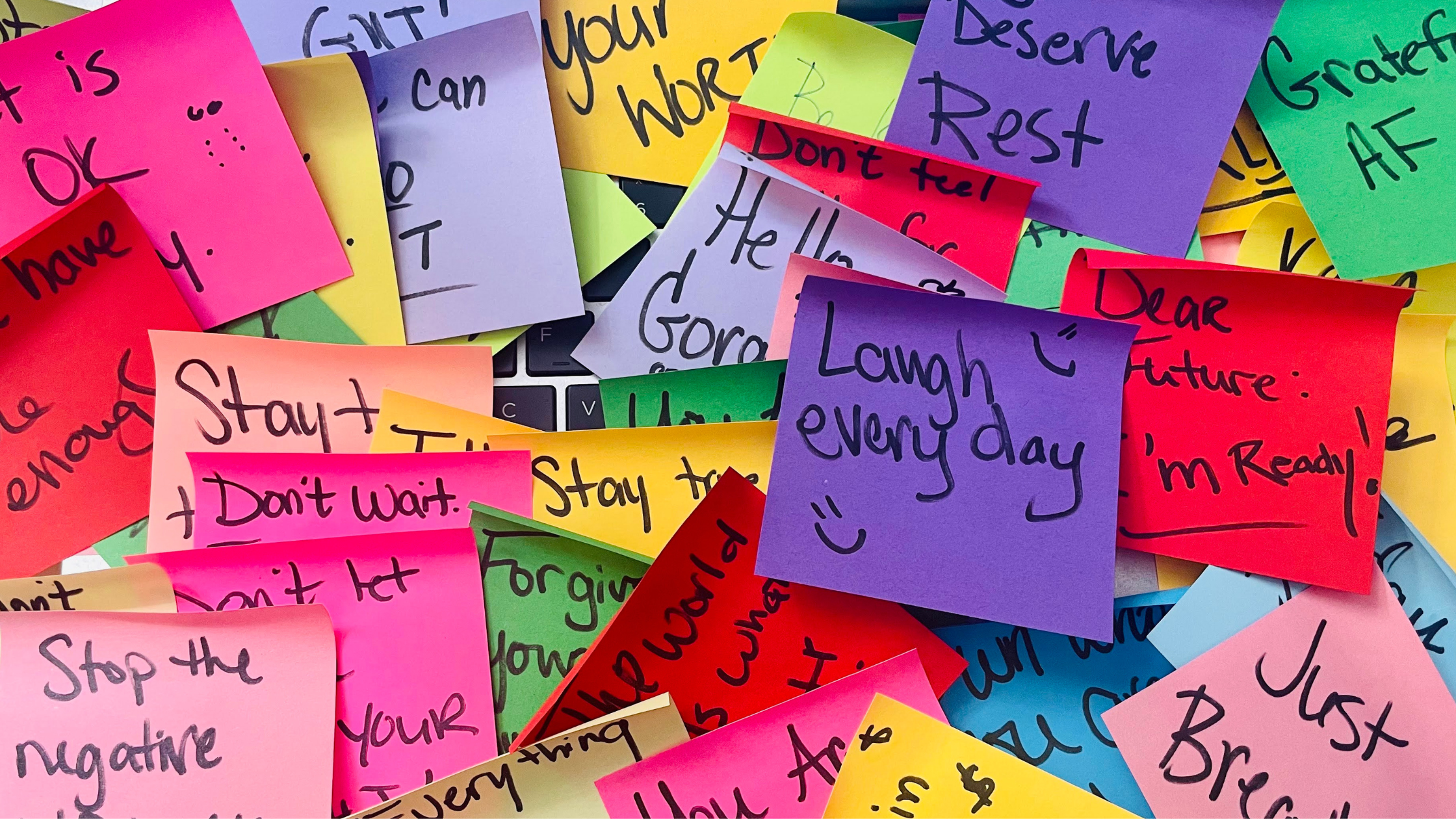 colorful post it notes