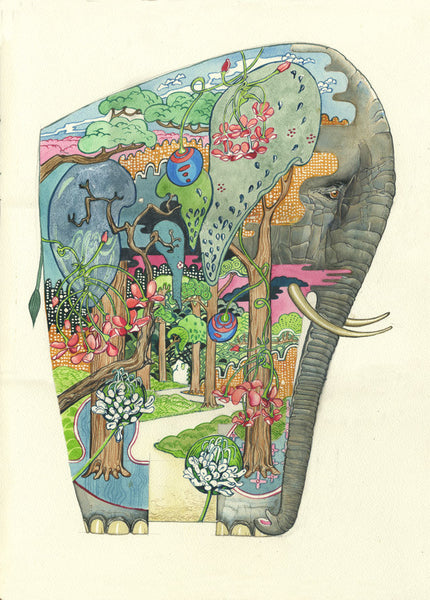 Forest Elephant decorative design