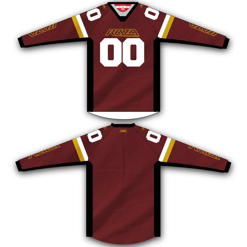 maroon and gold jersey