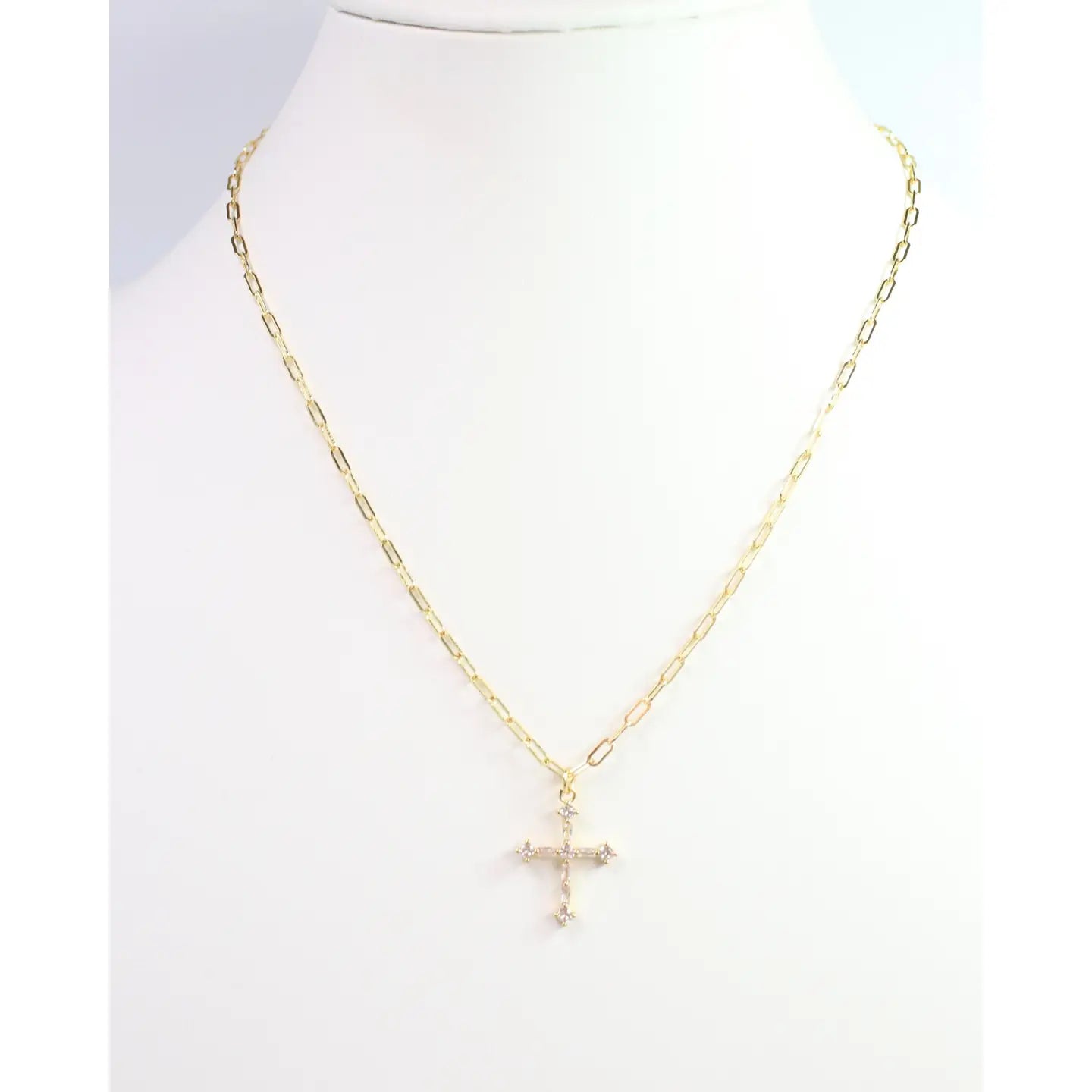 Chapel Hill Cross Necklace Gold