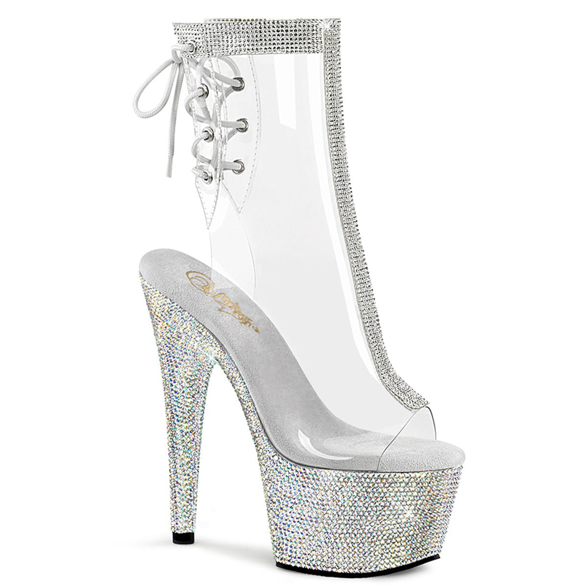 Pleaser sales rhinestone heels