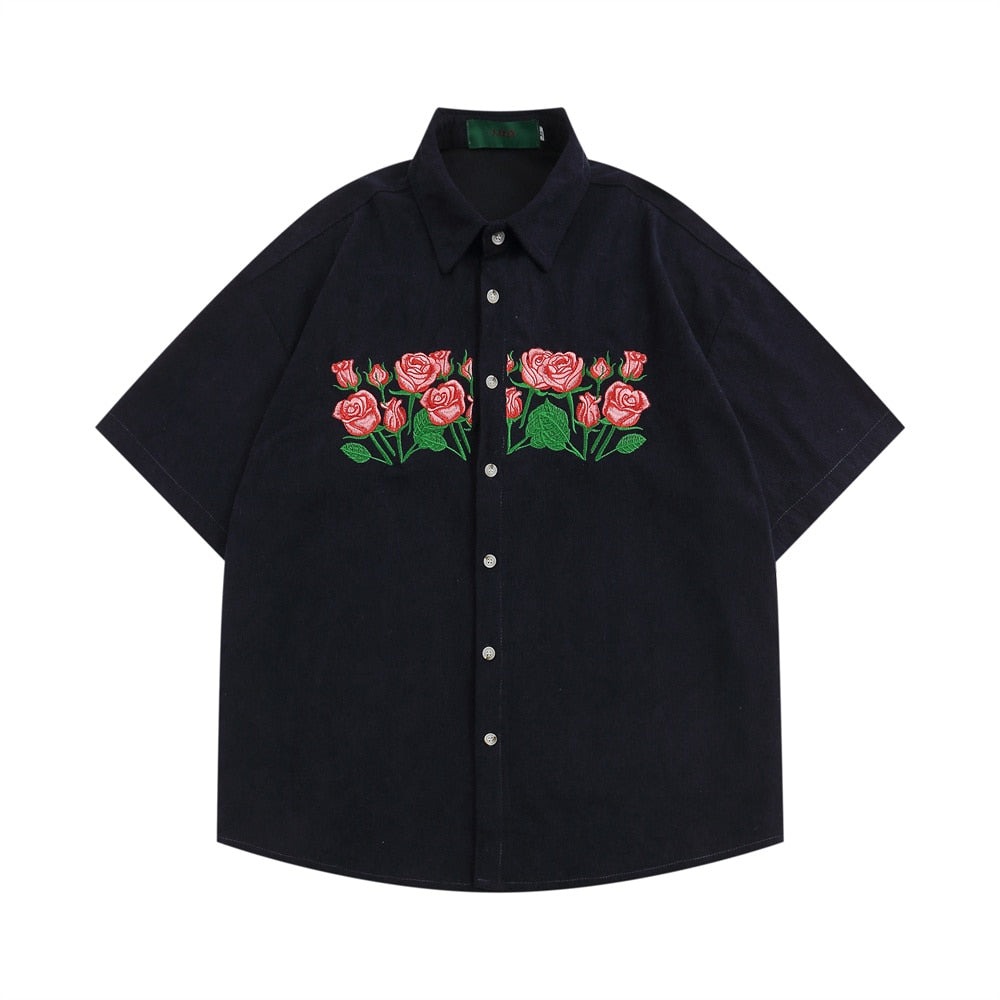 8RB4 Flower Embroidery Shirt – 8rb4