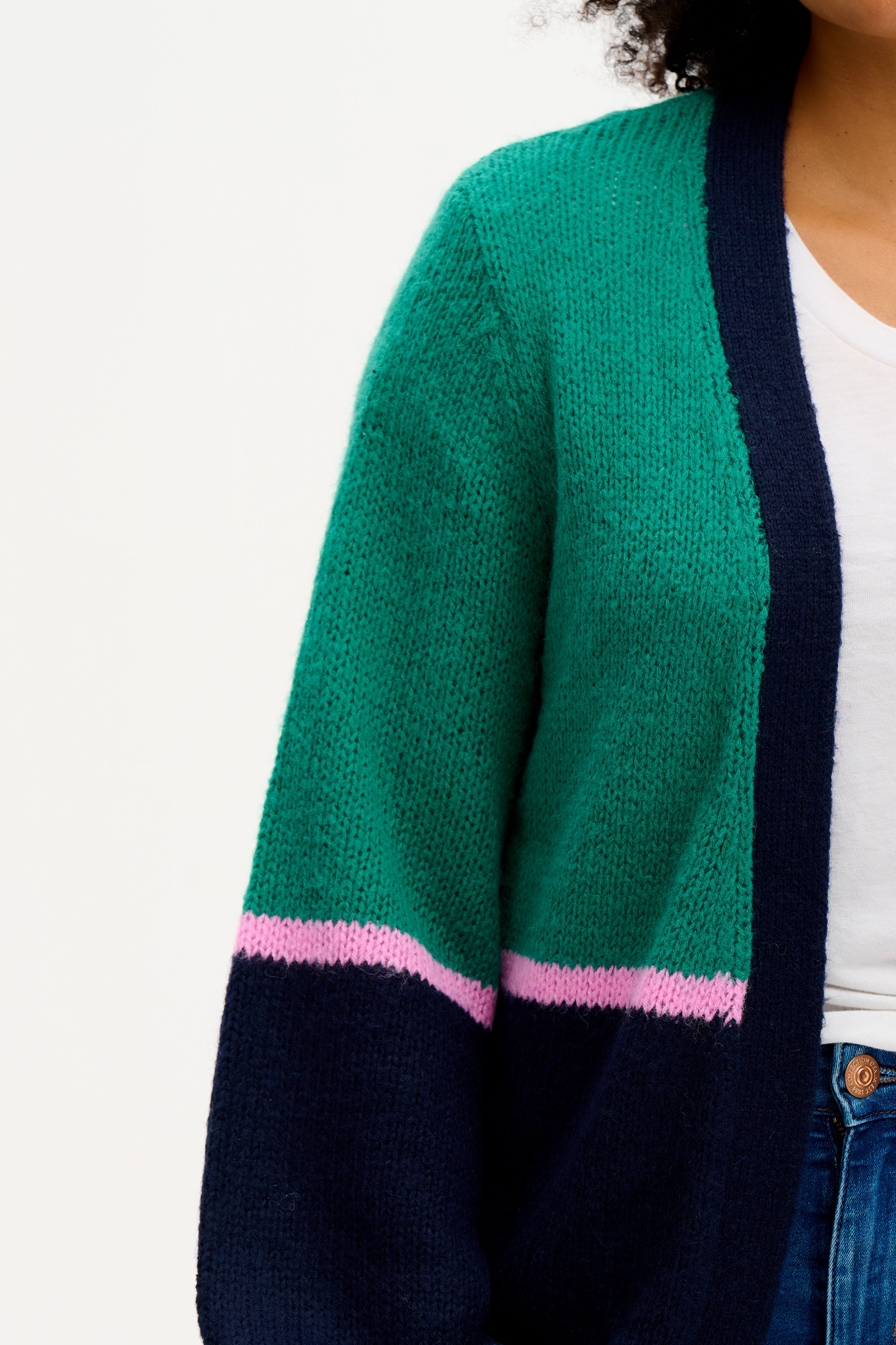 好評 SUGARHILL COTTON COTTON CARDIGAN OPEN-WORK KNIT CARDIGAN