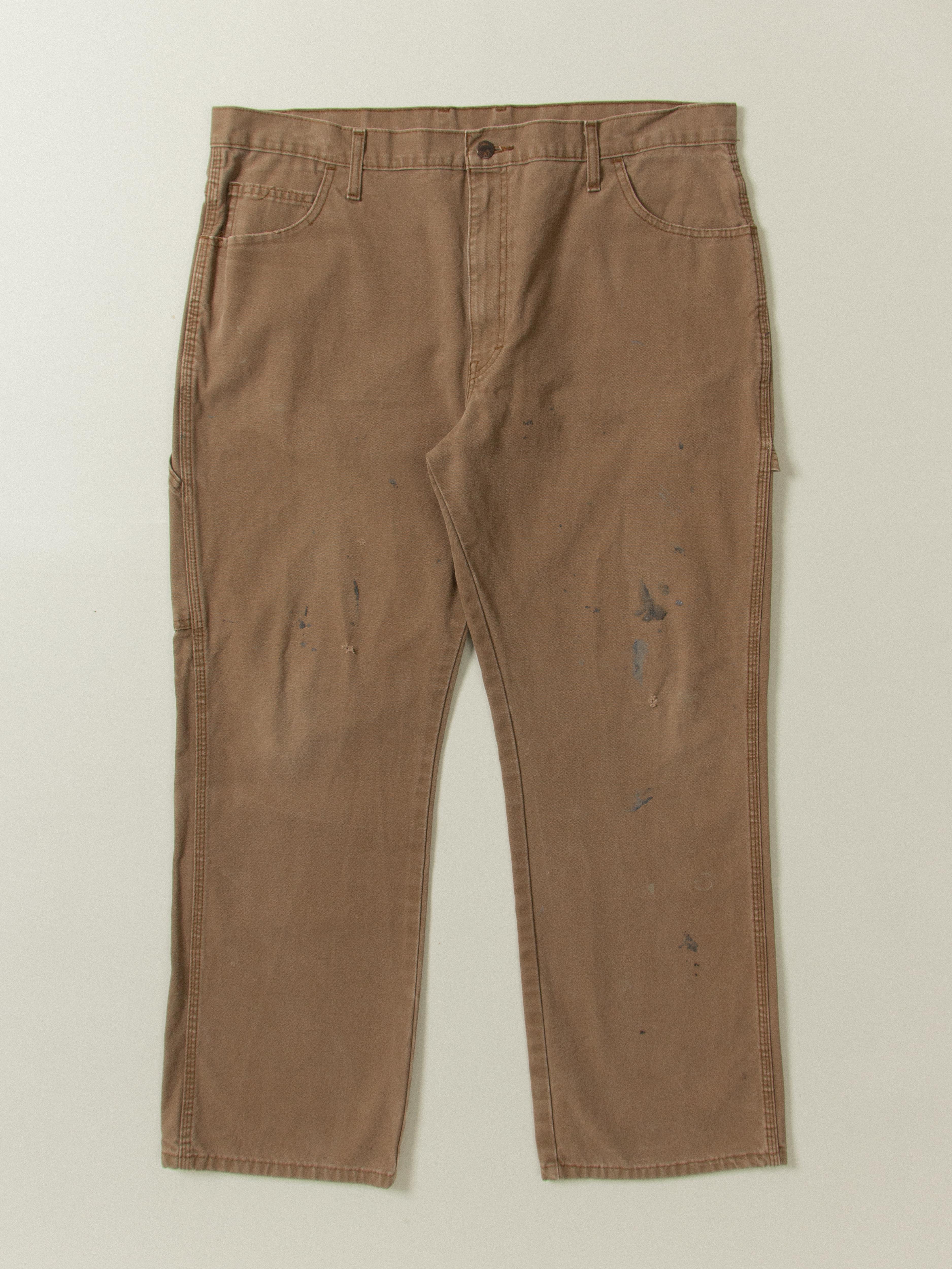 image of Vtg Dickies Canvas Carpenter Trousers (40x30)