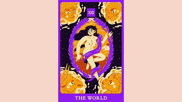 The World Major Arcana Tarot Card design.