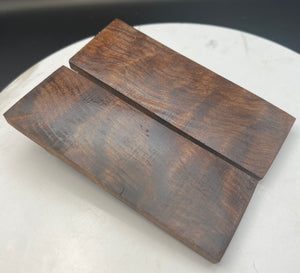 Stabilized Curly California Redwood Knife Scales - 6GenForge - Carter Stabilizer