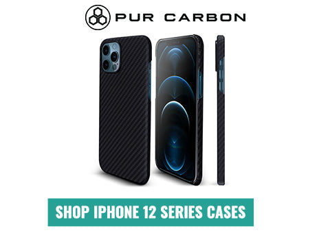 Carbon Fiber iPhone 12 Series Cases Pur Carbon AraMag Aramid Fiber