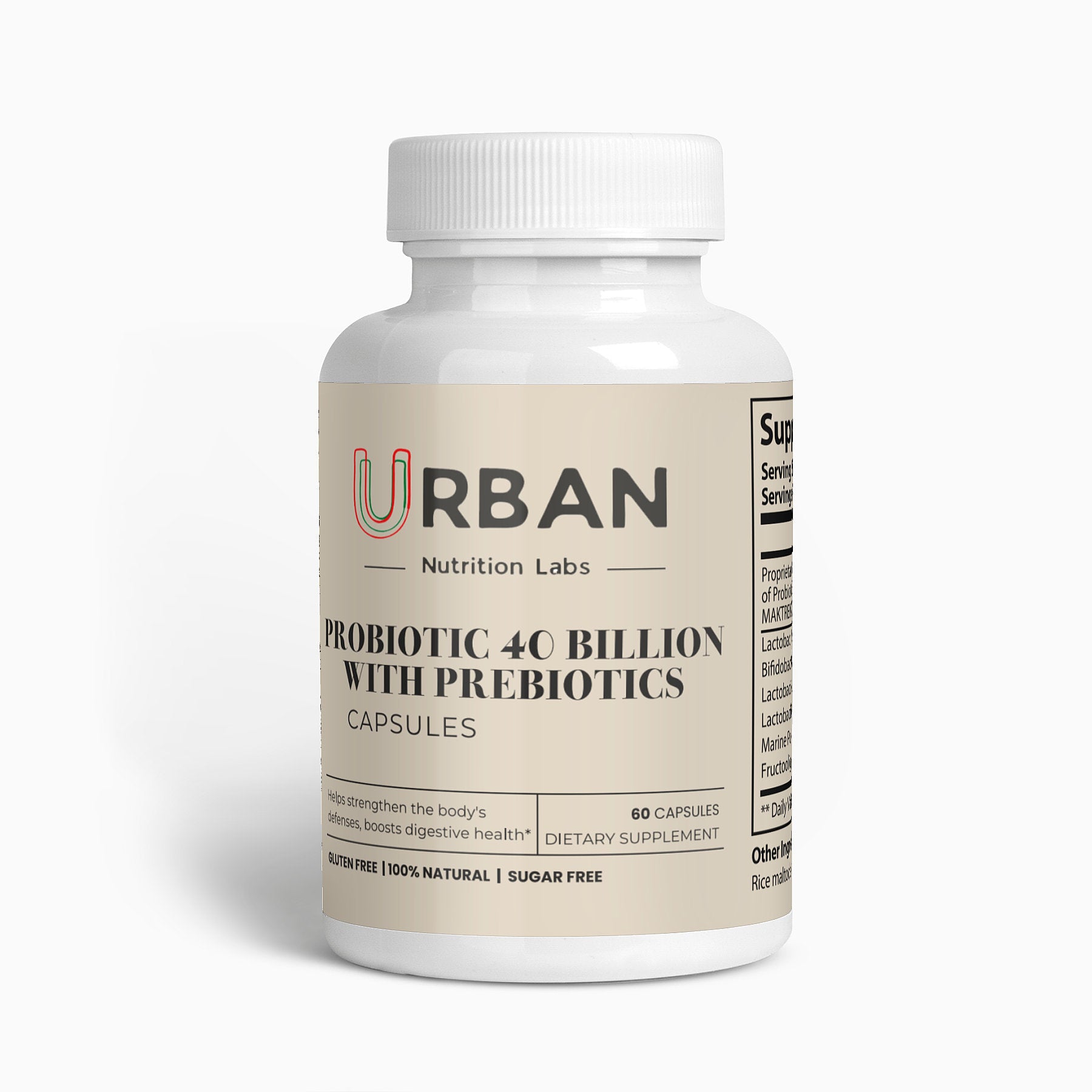 Probiotic 40 Billion with Prebiotics - Urban Nutrition Labs product image