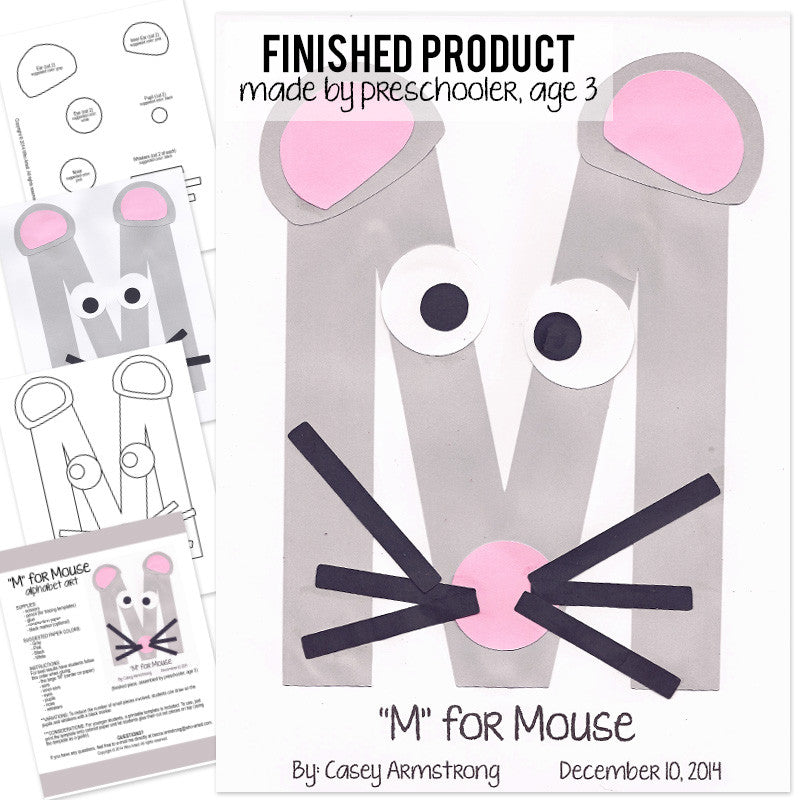 mouse craft template