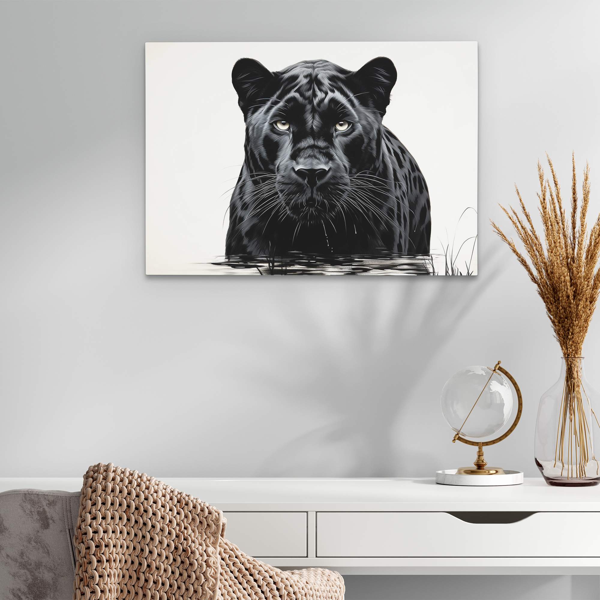 Black Leopard Paintings for Sale - Fine Art America