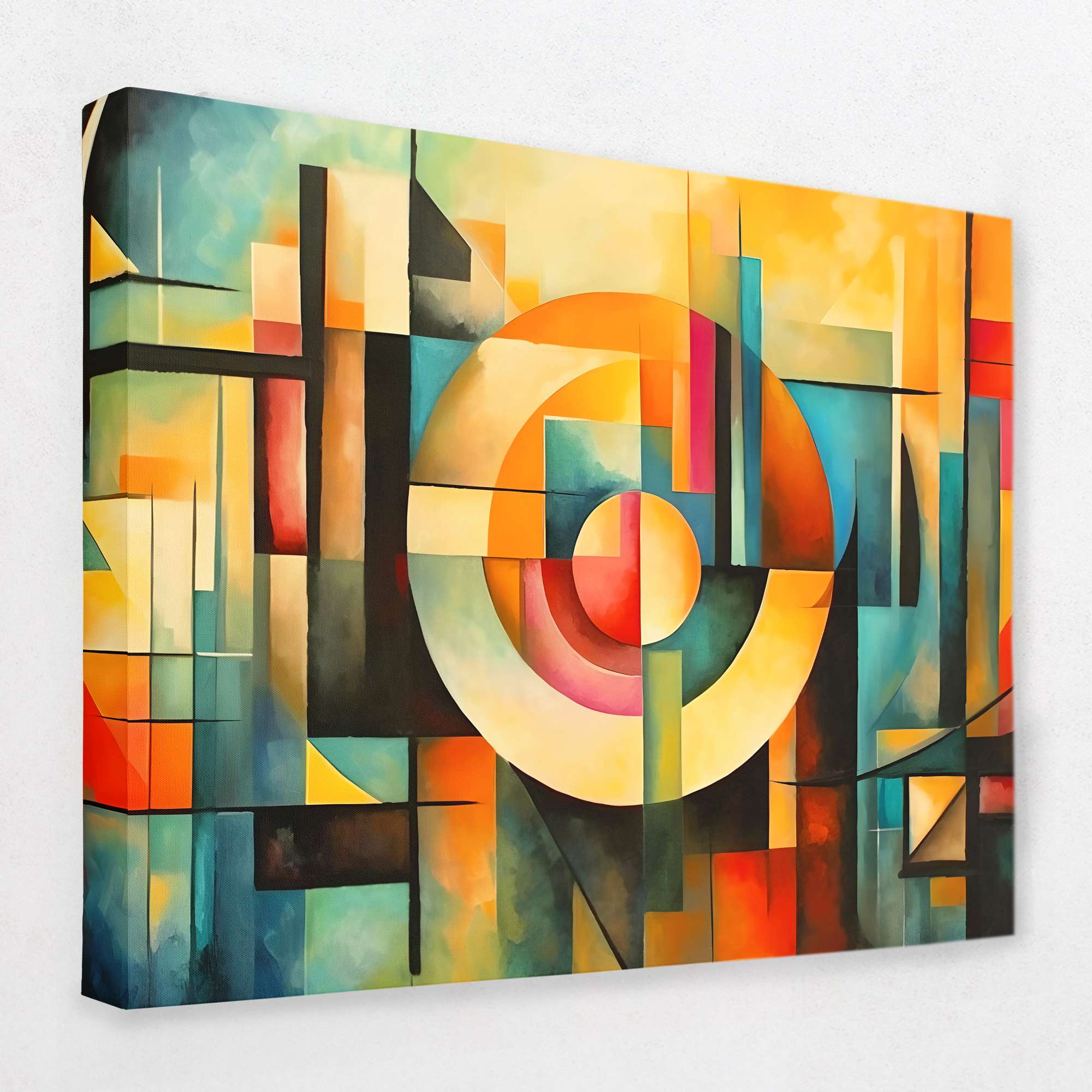 Captivating Cryptic Geometry - Geometric Abstract Art Print - Luxury Wall  Art