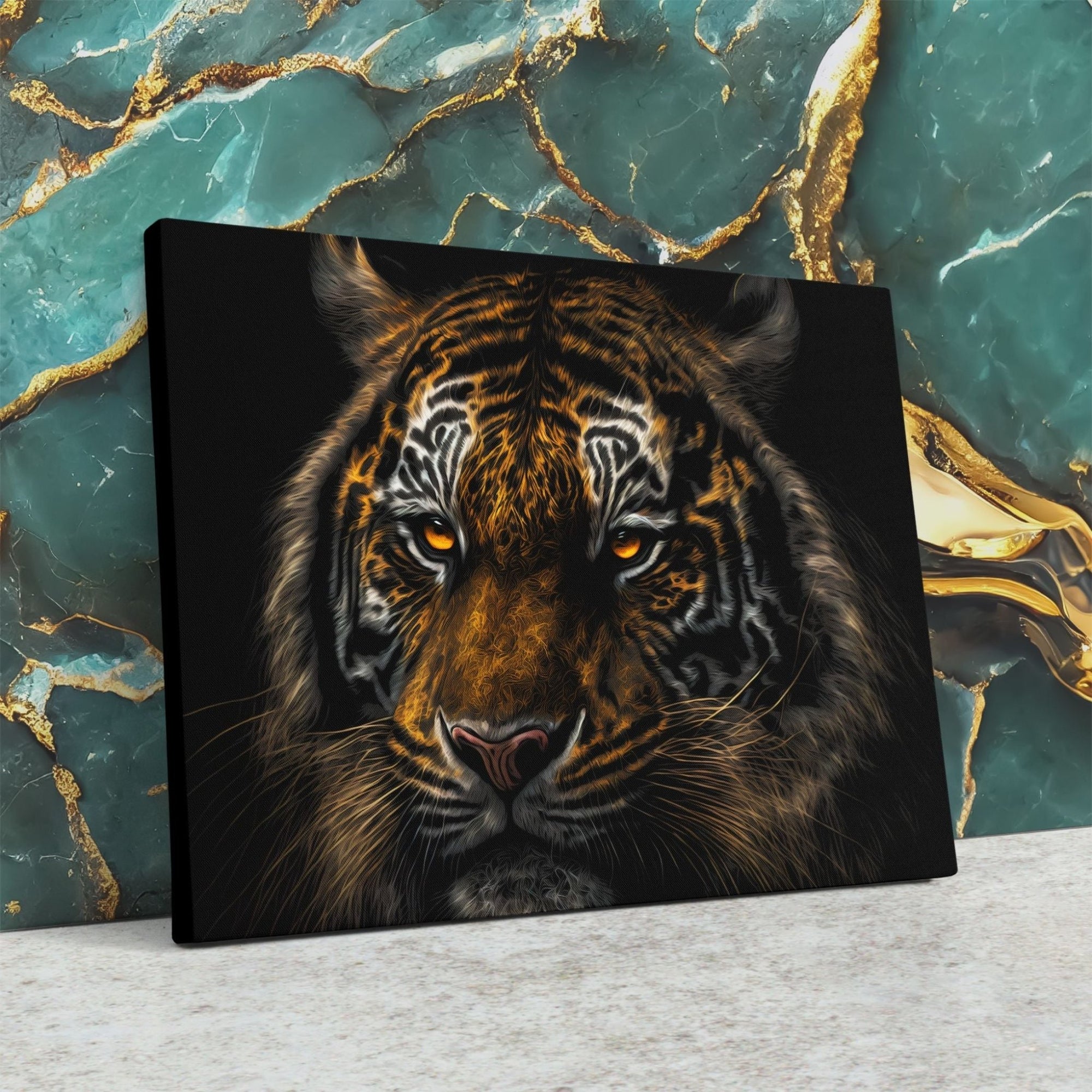 Tiger Canvas Tiger Wall Art Tiger print Tiger wall decor Animal