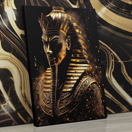 black and gold wall art