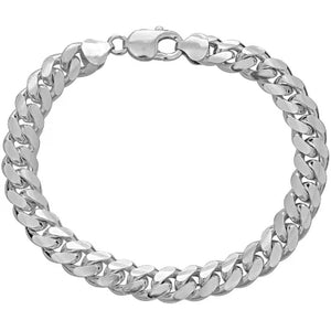 Silver Miami Cuban Link Bracelet - The Diamond Traphouse