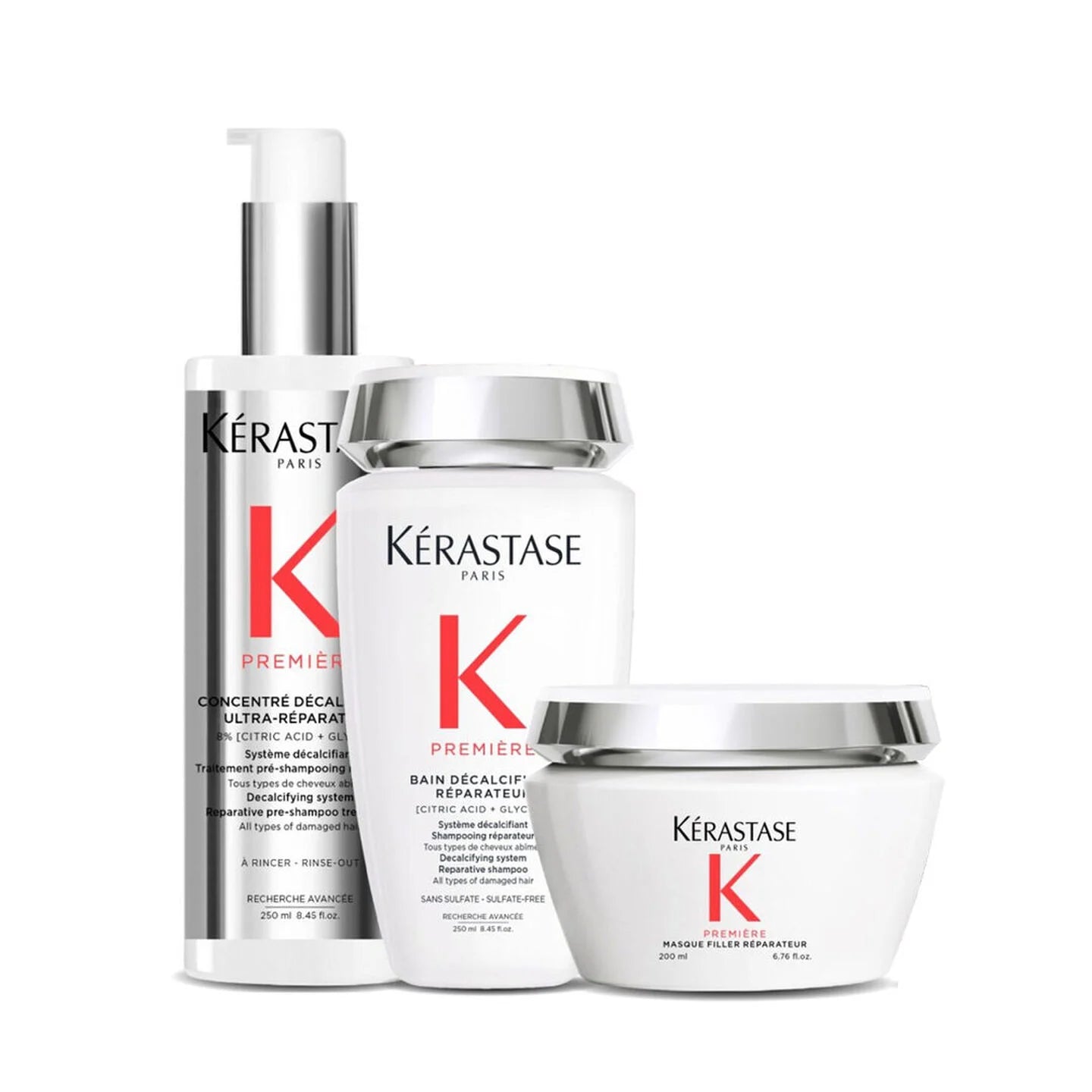 Kit Kérastase Première Shampoo + Máscara + Tratamento Descalcificante 1
