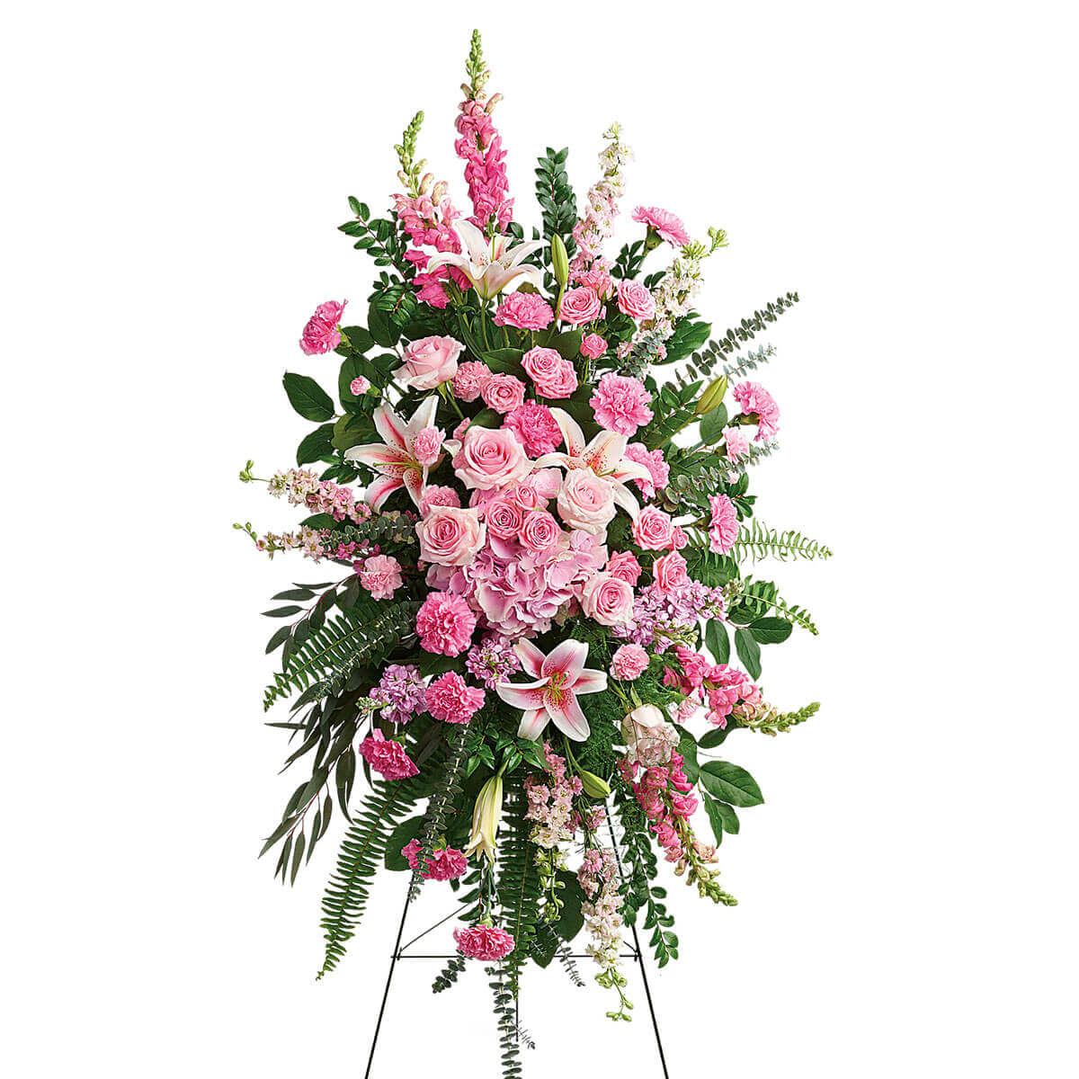 Vancouver Funeral Florist | Standing Spray flowers with Roses 