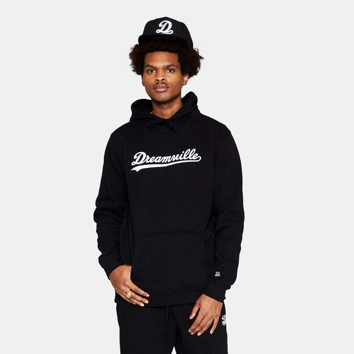 Dreamville Classic Logo Hoodie Black/White Dreamville Official Store