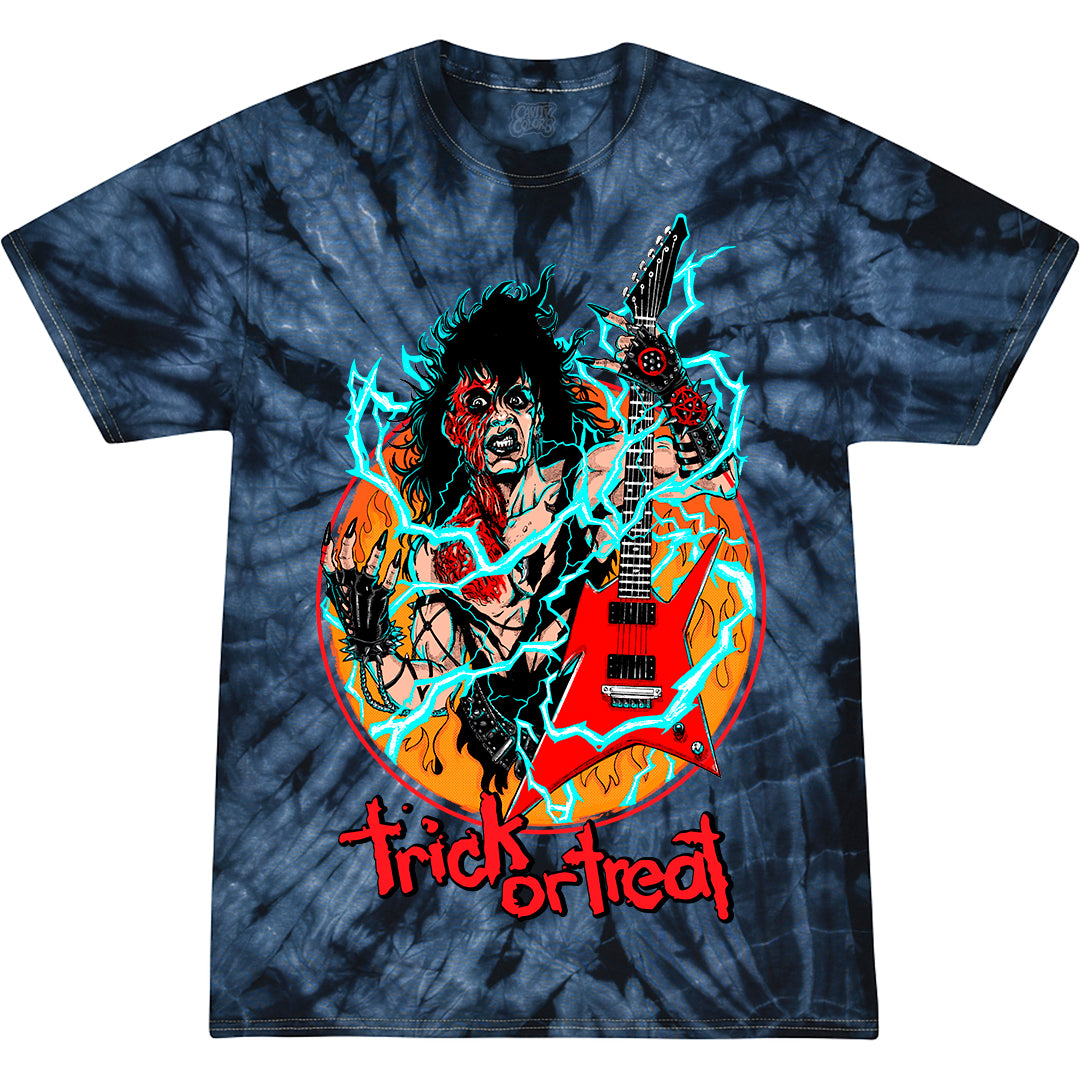 TRICK LLC - GUTS \'R – TIE-DYE) T-SHIRT CavityColors TREAT (PUMPKIN