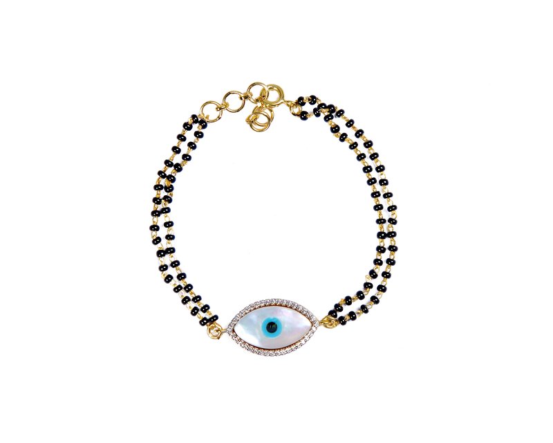 Buy Kaj Fine Jewellery Large Flower Evil Eye Cord Rakhi Bracelet for Women  Online @ Tata CLiQ Luxury