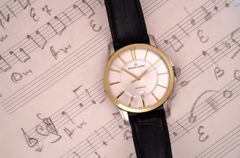 Maurice Lacroiz Automatic Watch on music sheet